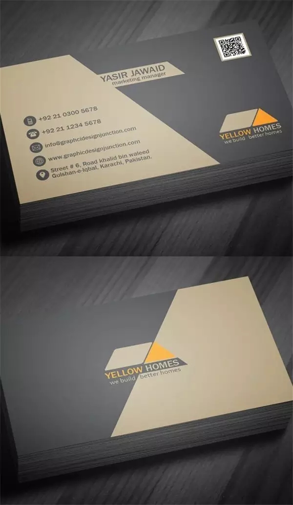 business card，Design，QR code，plane，